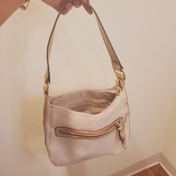 ISAAC MIZRAHI Beige canvas  shoulder  bag - Picture 10 of 12